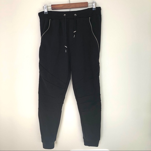 Zara Joggers with Pockets and Full Side Zips Black - Picture 4 of 7